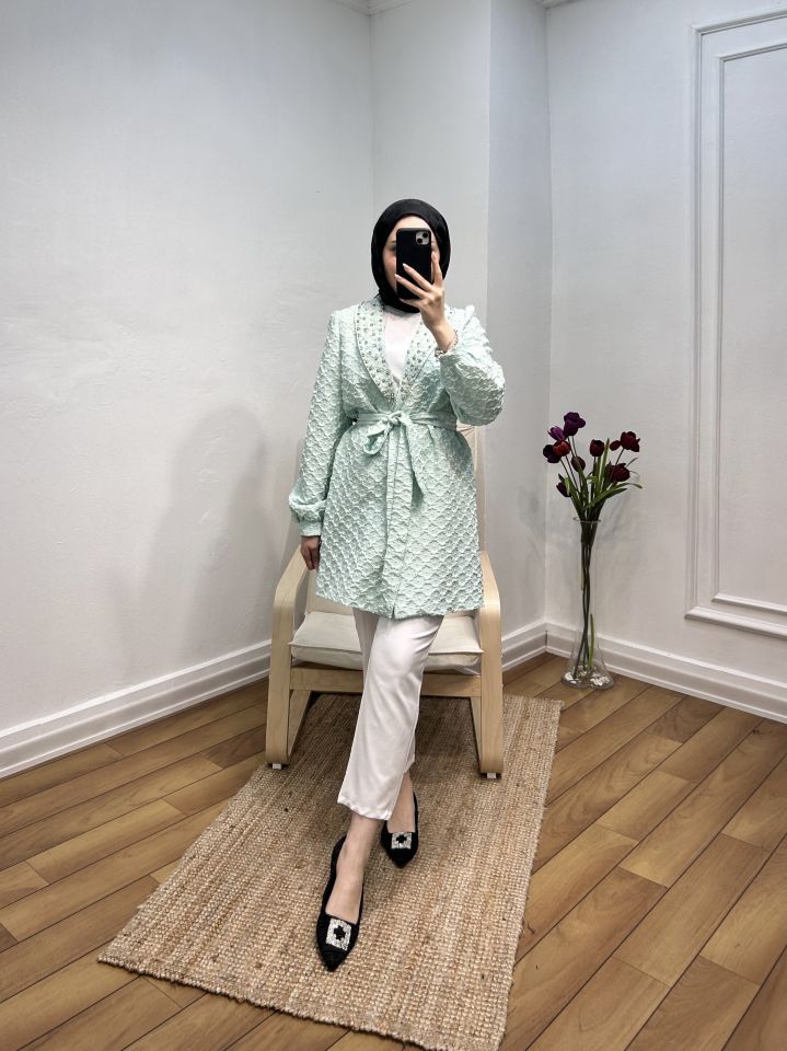 Taşlı Kafta Çeket - G237