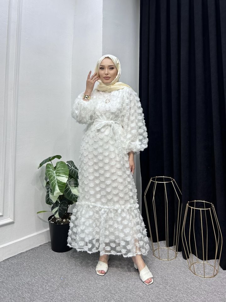 Lina Şifon Elbise-8020