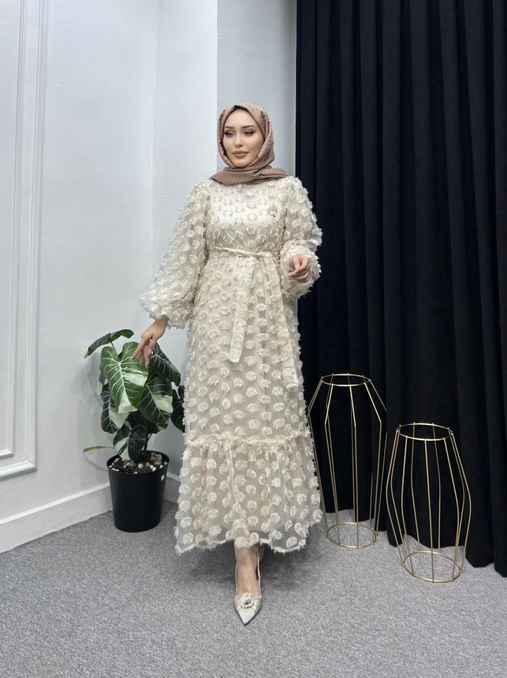 Lina Şifon Elbise-8020