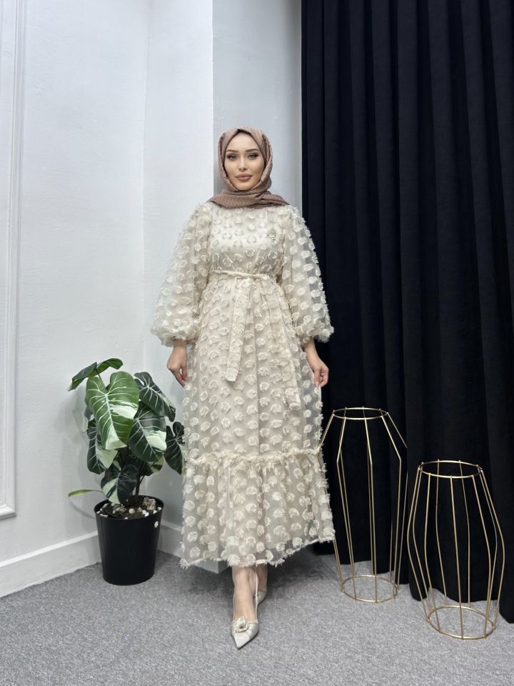 Lina Şifon Elbise-8020