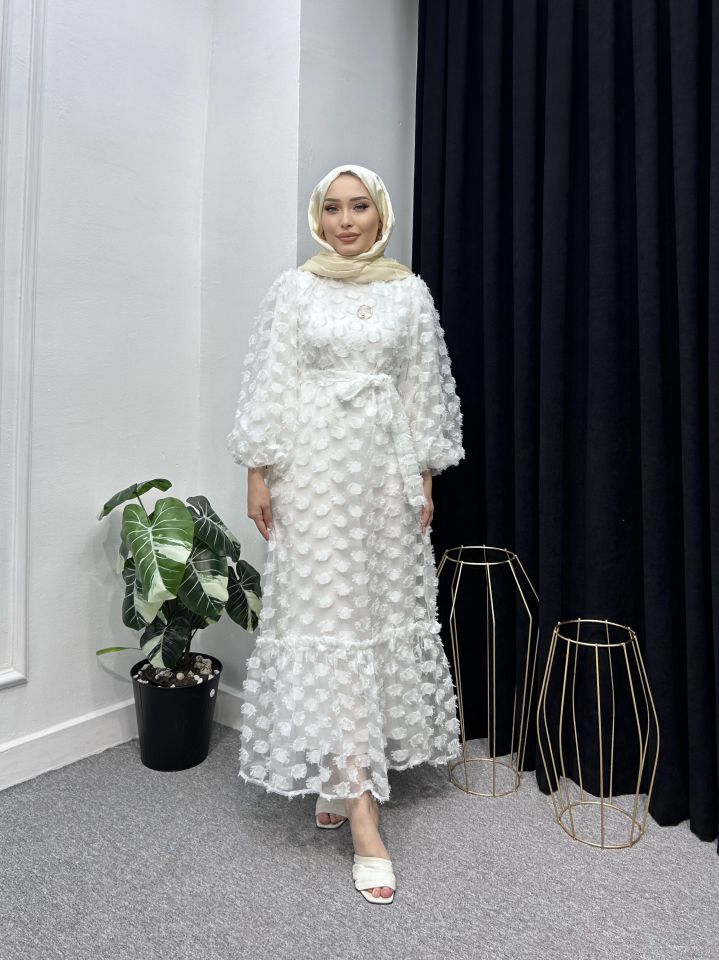 Lina Şifon Elbise-8020